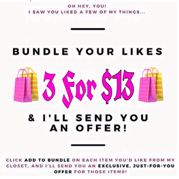 🛍️3 for $13🛍️ Bundle & Save!! - Picture 1 of 1